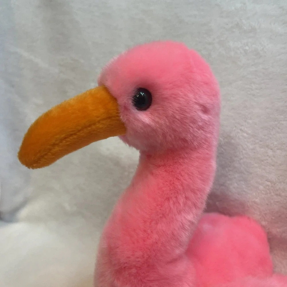 TY Beanie Buddy Pink Flamingo Plush Stuffed Animal Toy Retired‎